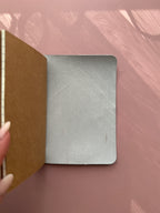 Dusty Pink Lace | A6 Bifold Cow Leather Journal