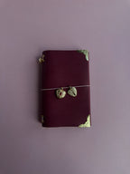 Charmed Magenta | A6 Cow Trifold Leather Journal