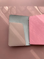 Dusty Pink Swan | A6 Bifold Cow Leather Journal