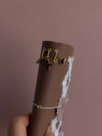 Lace String | A6 Cow Bifold Leather Journal