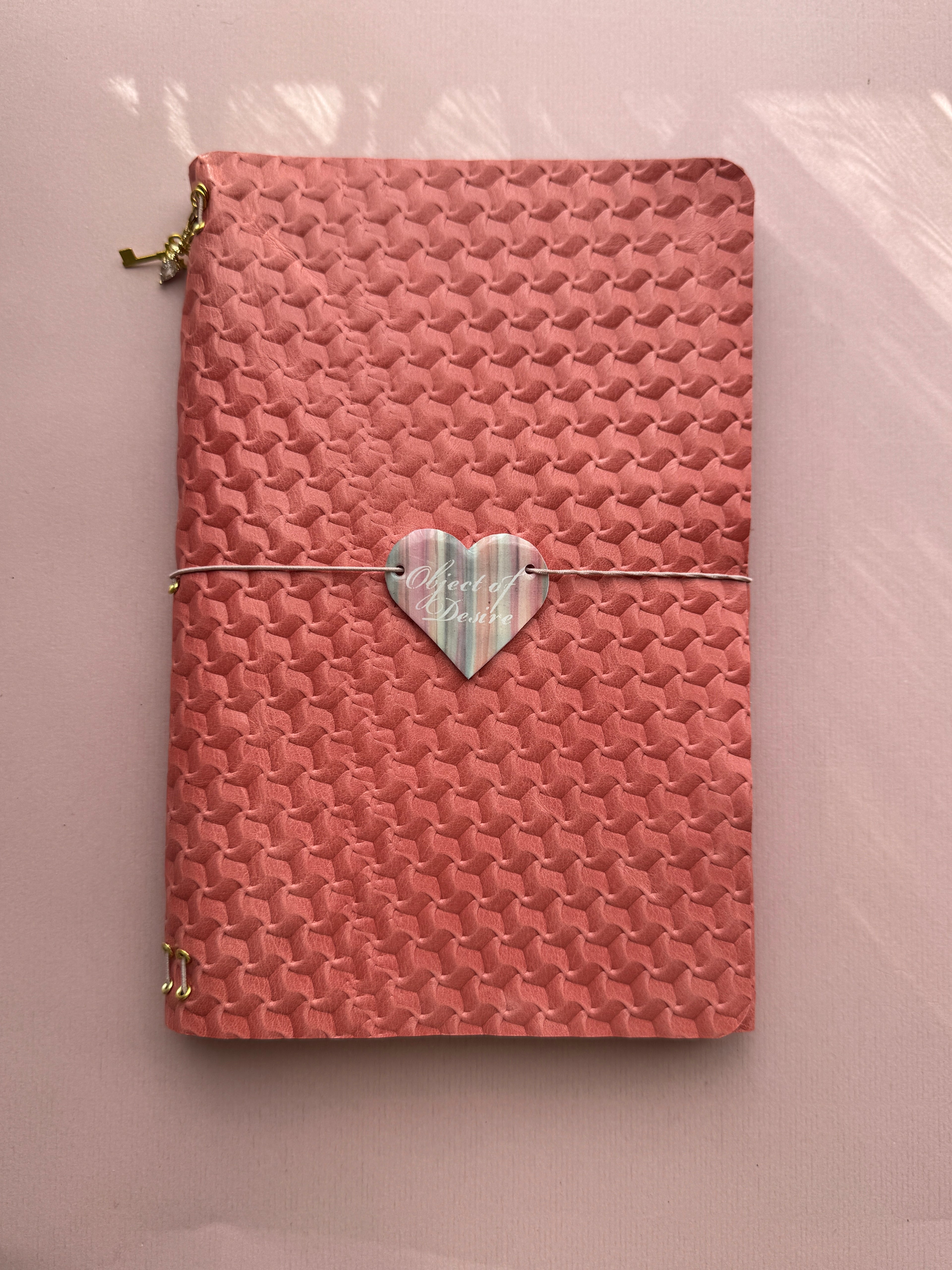 Bright Pink | A5 Trifold Cow Leather Journal