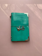 Turquoise | A6 Trifold Calf Leather Journal