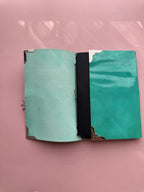 Turquoise | A6 Trifold Calf Leather Journal