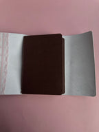 Magenta Lacey | A5 Cow Trifold Leather Journal