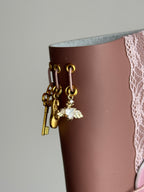Dusty Pink Lace | A6 Bifold Cow Leather Journal