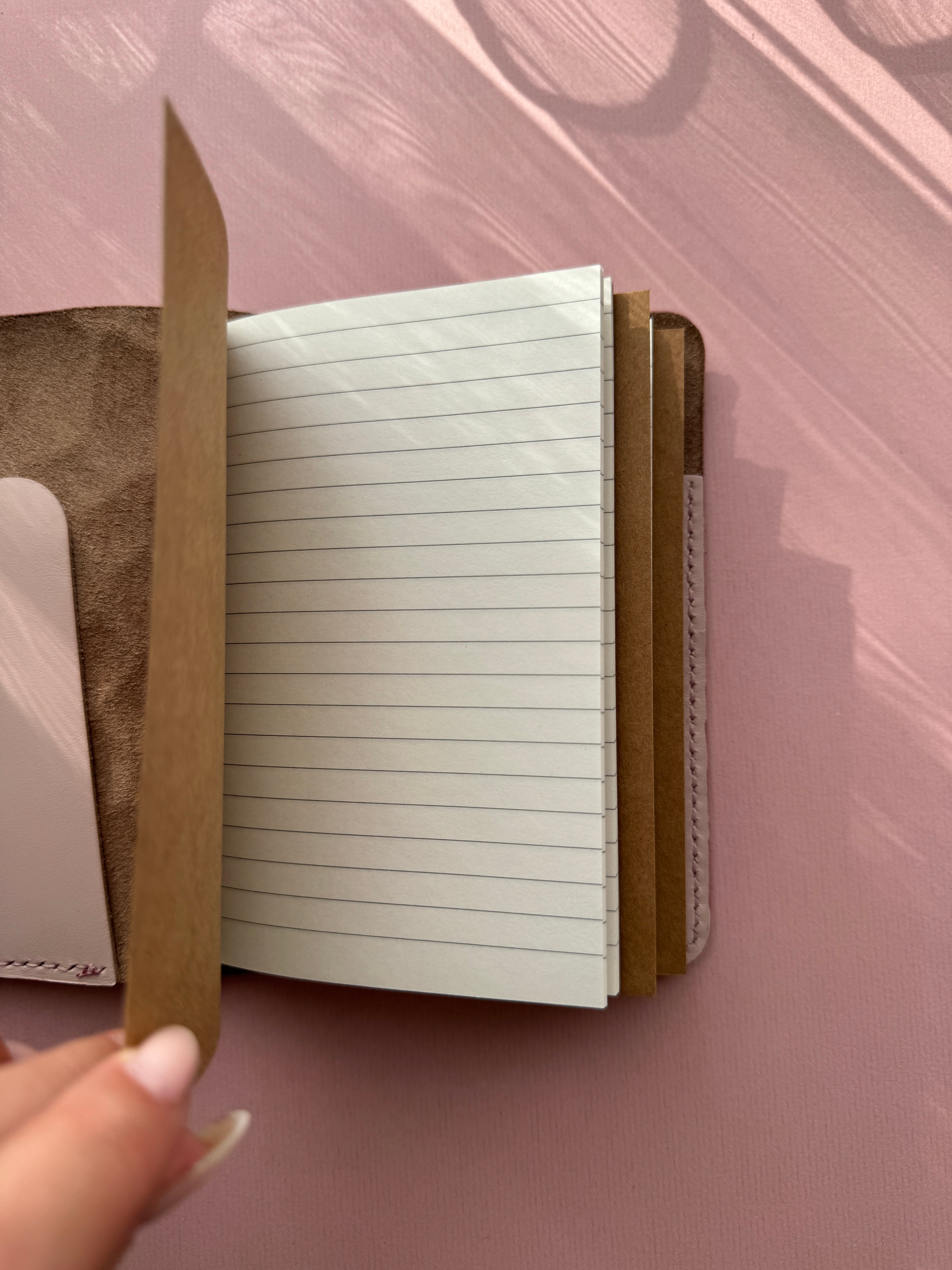 Rainbow | A6 Bifold Cow Leather Journal