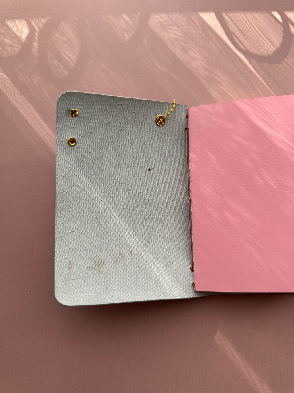 Dusty Pink Coated | A6 Bifold Cow Leather Journal