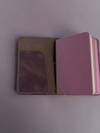 Checkered | A6 Vegan Trifold Leather Journal