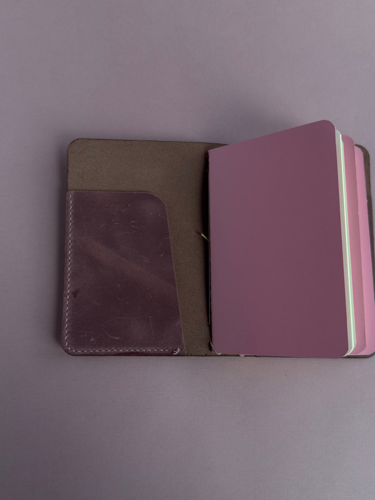 Checkered | A6 Vegan Trifold Leather Journal