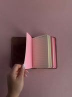 Checkered | A6 Vegan Trifold Leather Journal