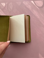 Green | A6 Bifold Cow Leather Journal