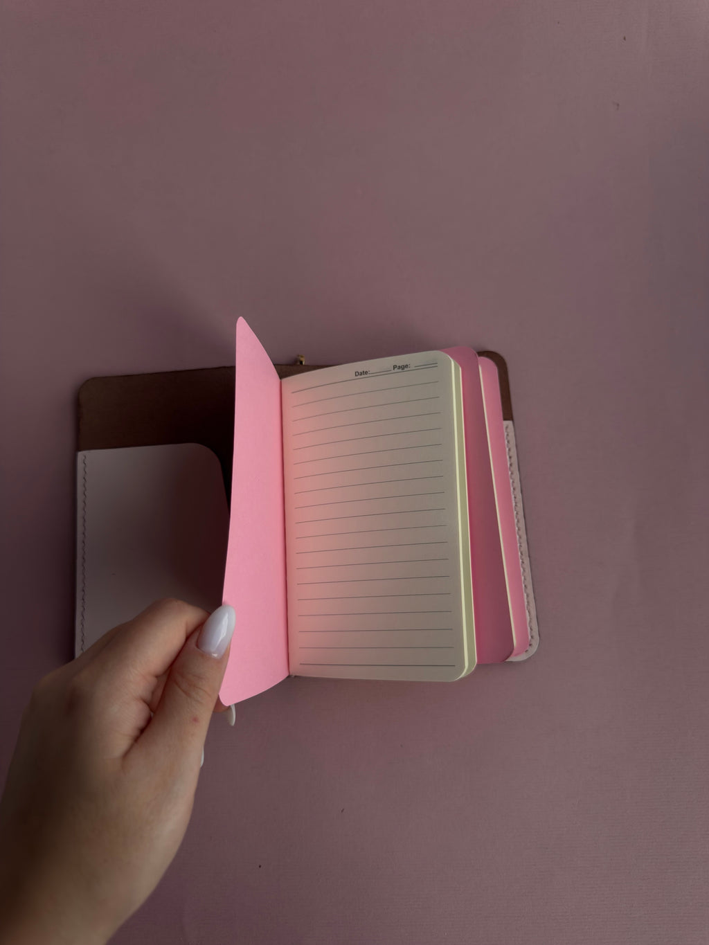 Starred | A6 Vegan Bifold Leather Journal