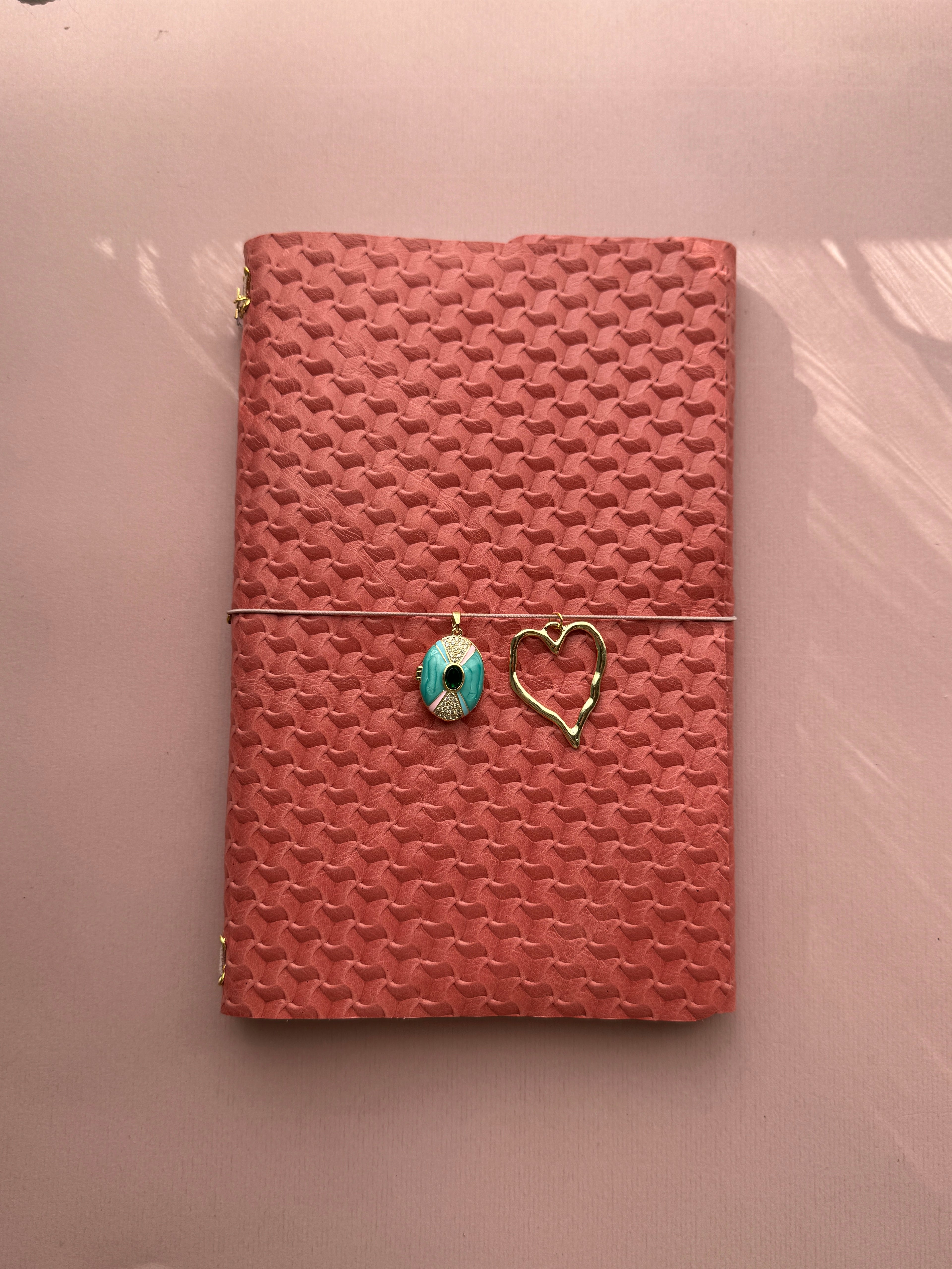 Bright Pink | A5 Trifold Cow Leather Journal