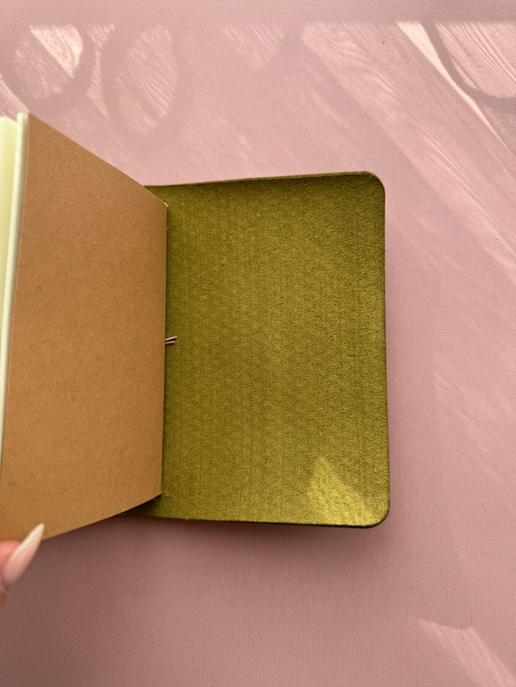 Green | A6 Bifold Cow Leather Journal