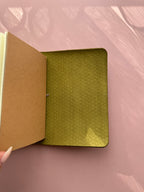 Green | A6 Bifold Cow Leather Journal