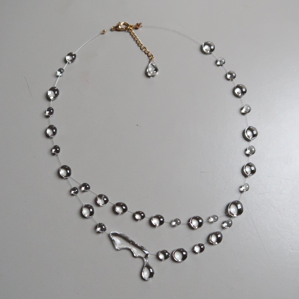 Double Layered Bold Droop Necklace