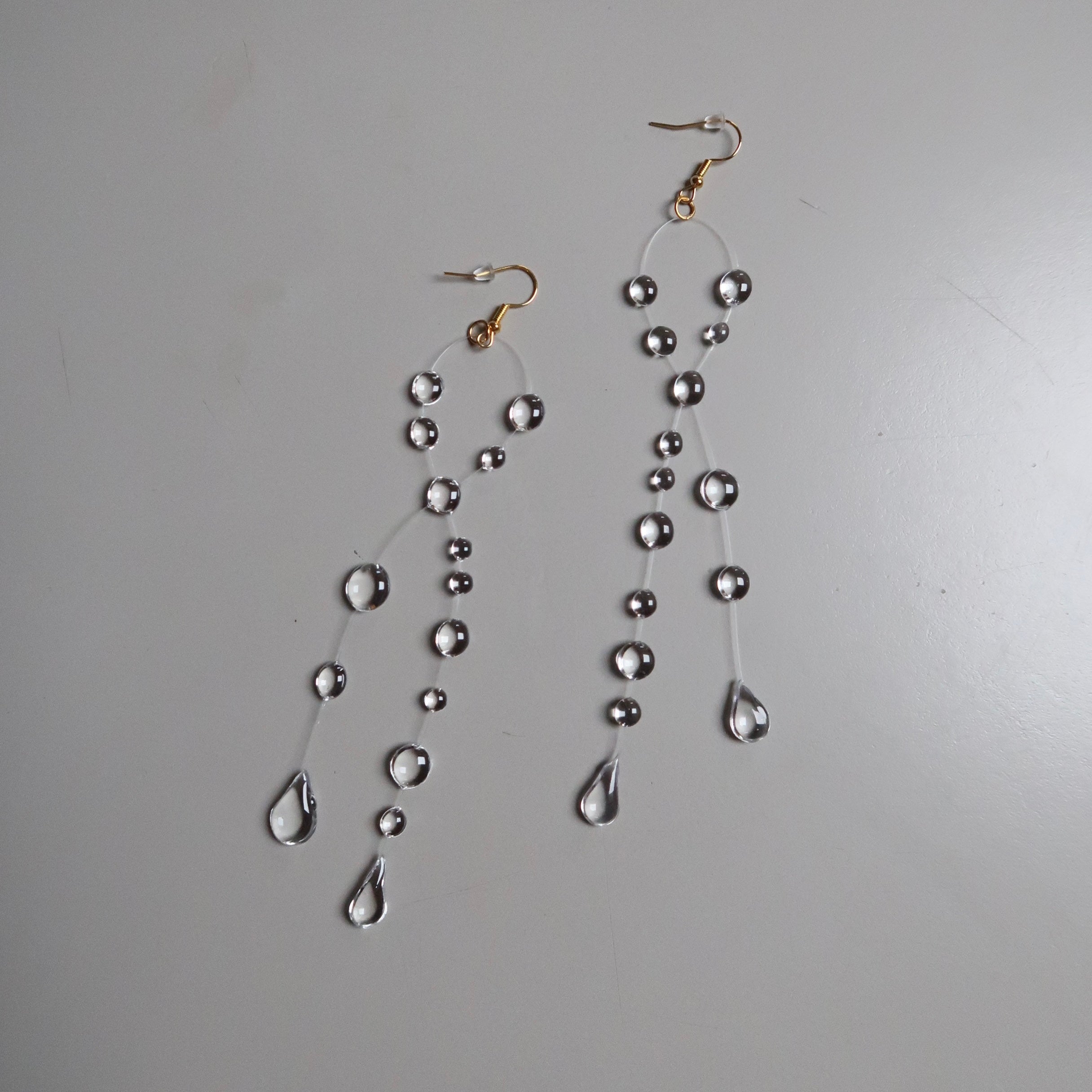 Bow drop earrings