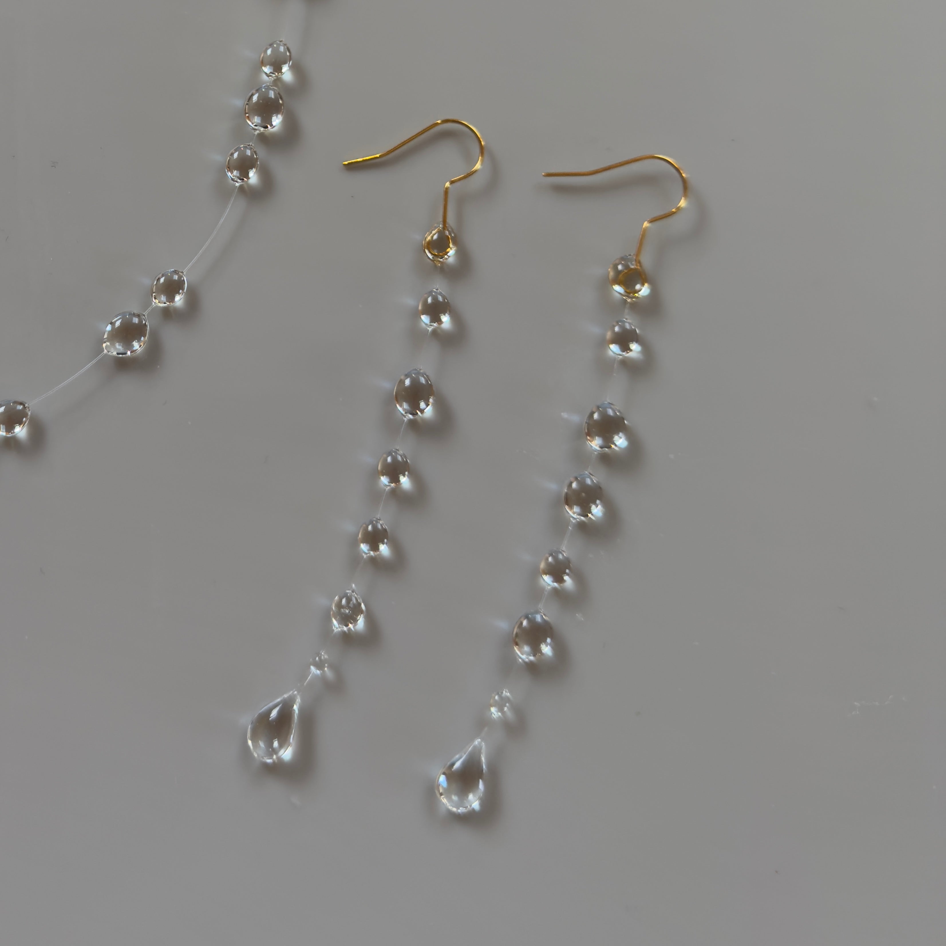 Straight drop earrings