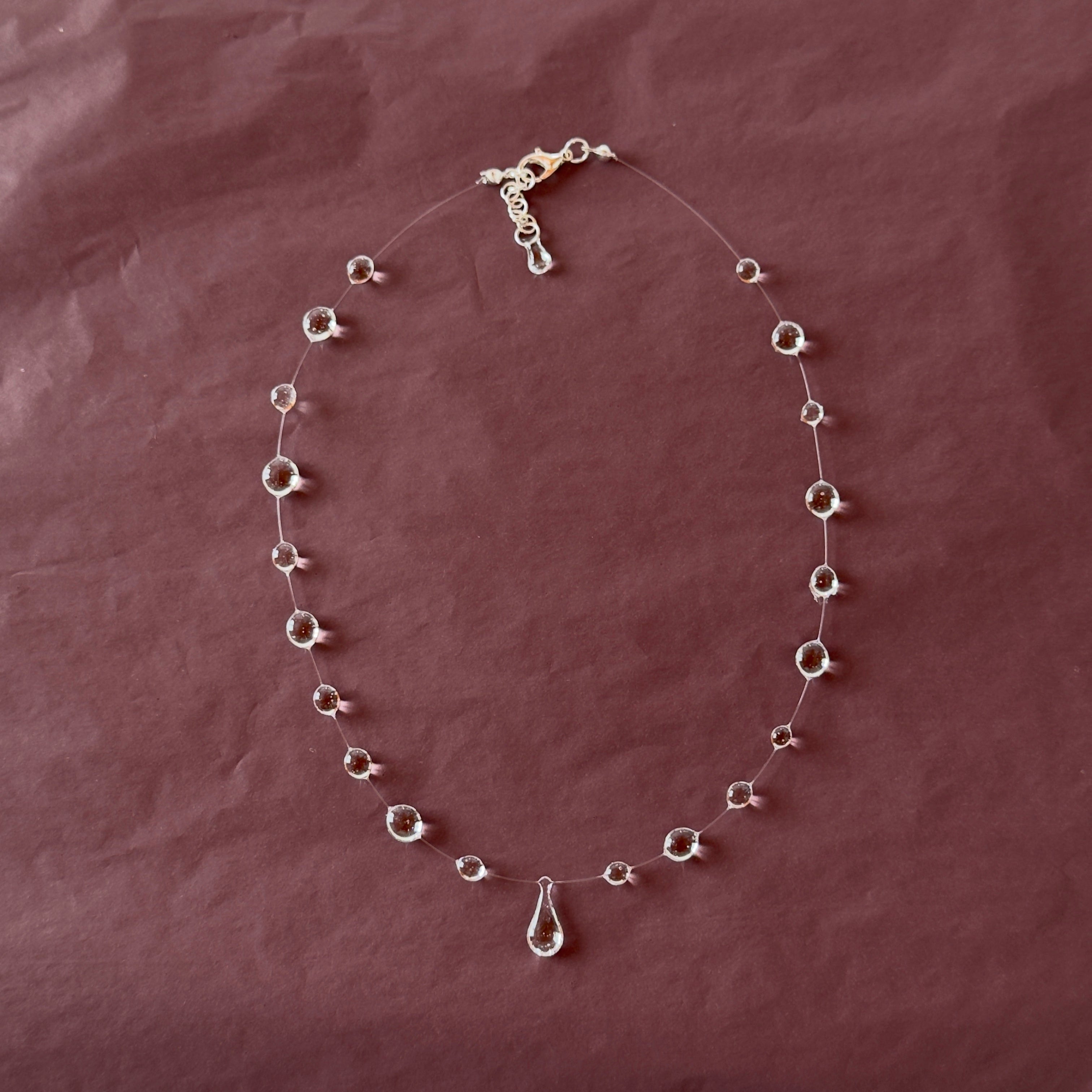 Minimal Central Drop Necklace
