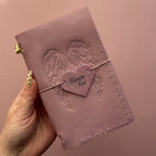 Heaven Sent Angel Leather Journal | Trifold A6 Size