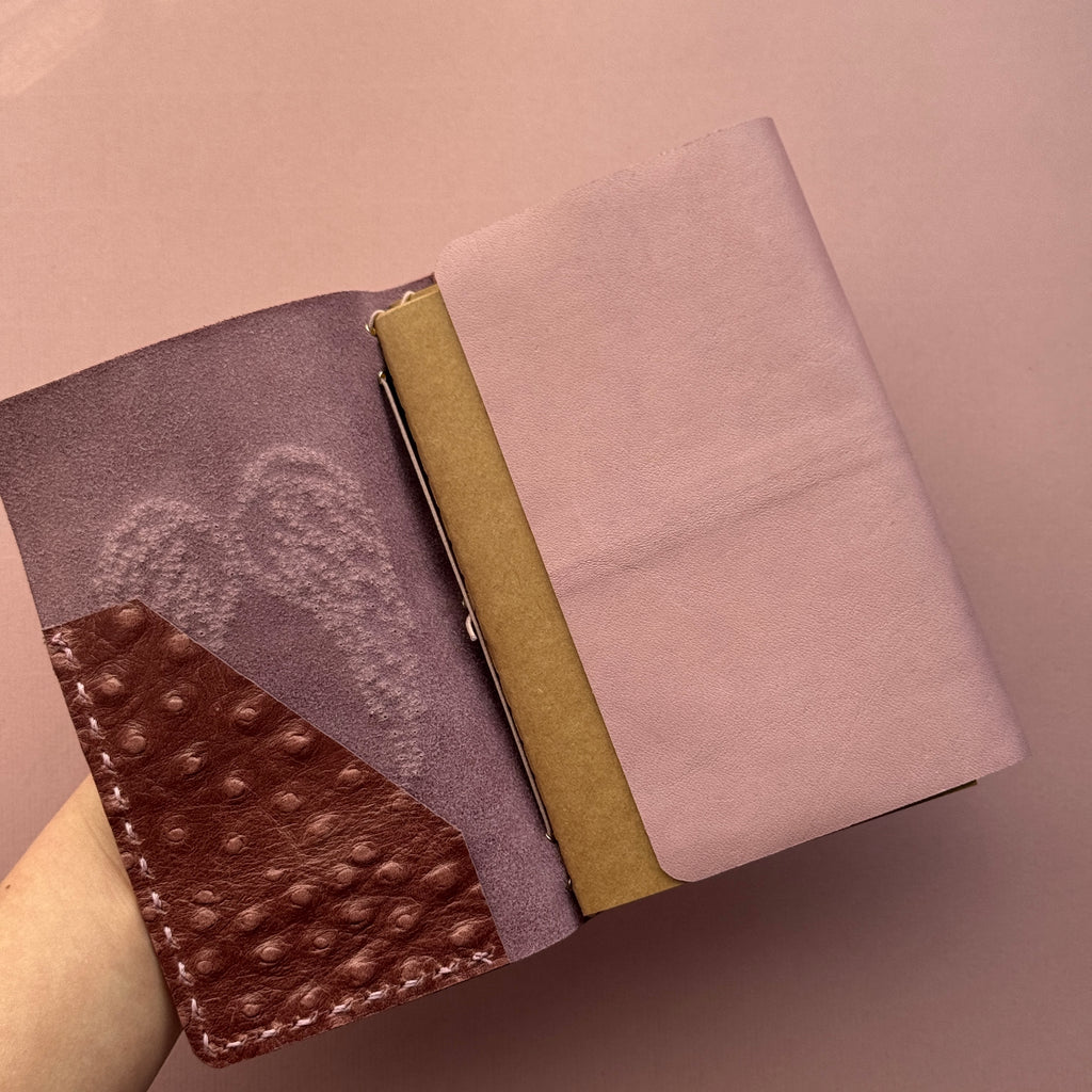 Heaven Sent Angel Leather Journal | Trifold A6 Size