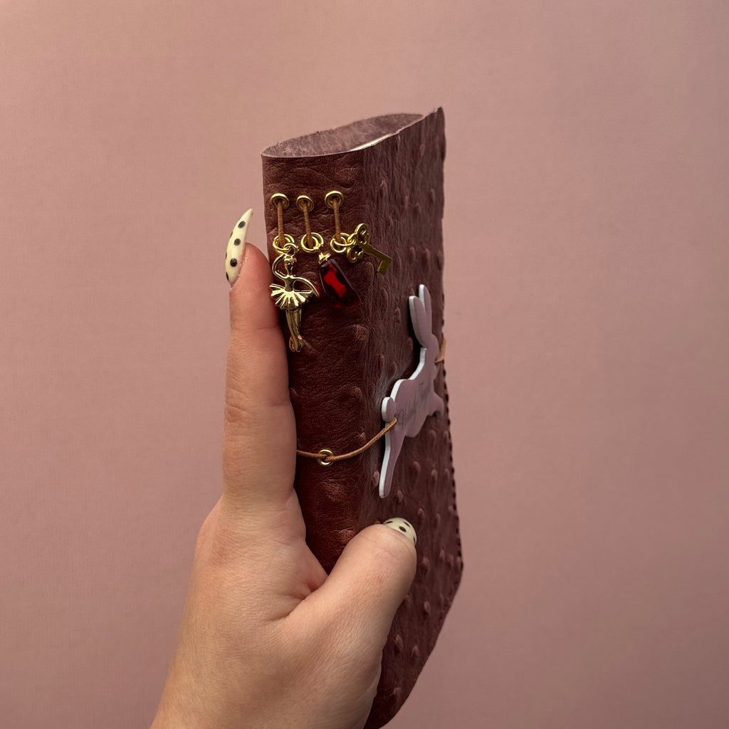 Violently Fragile Pufferfish Leather Journal | Trifold A6 Size