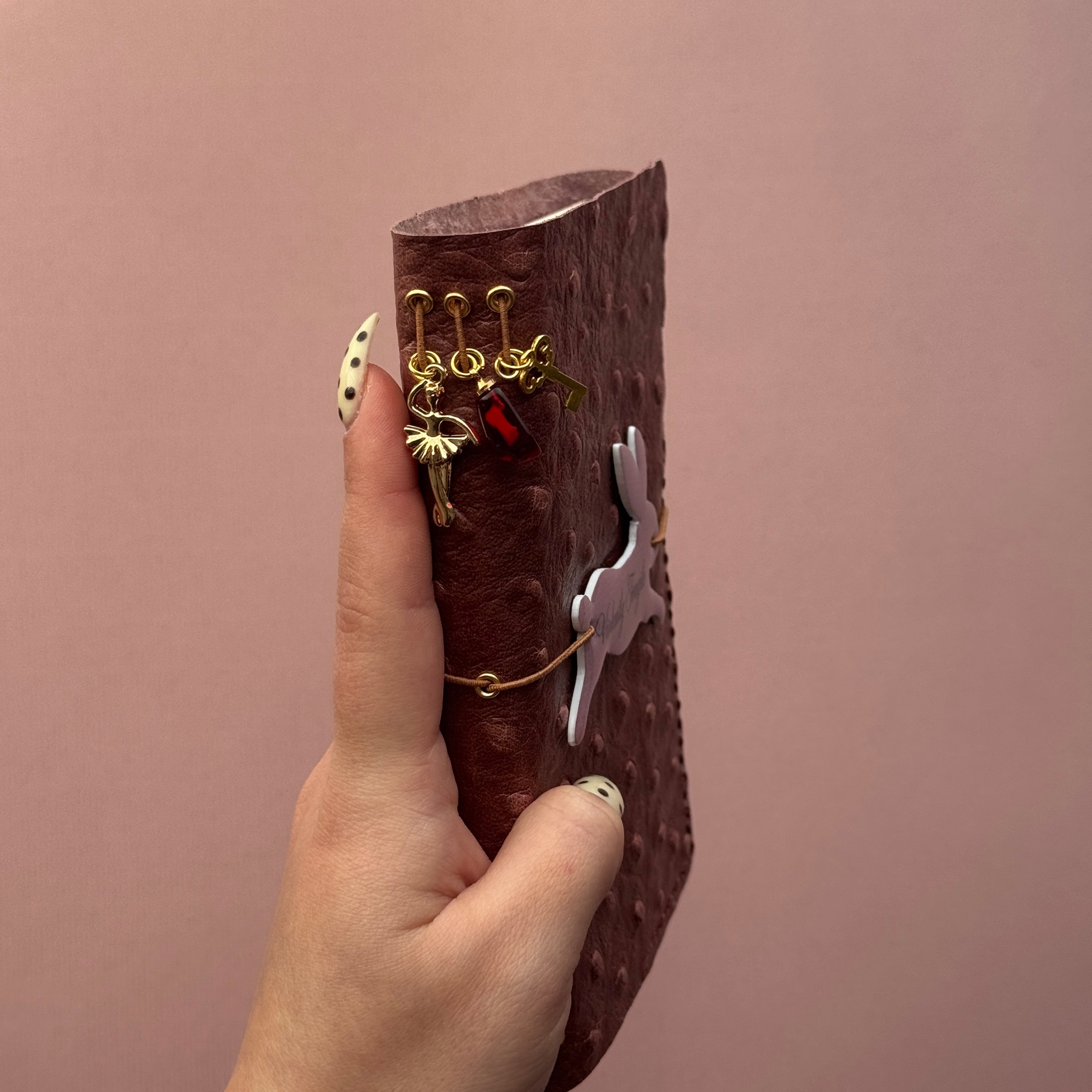 Violently Fragile Pufferfish Leather Journal | Trifold A6 Size