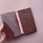 Violently Fragile Pufferfish Leather Journal | Trifold A6 Size