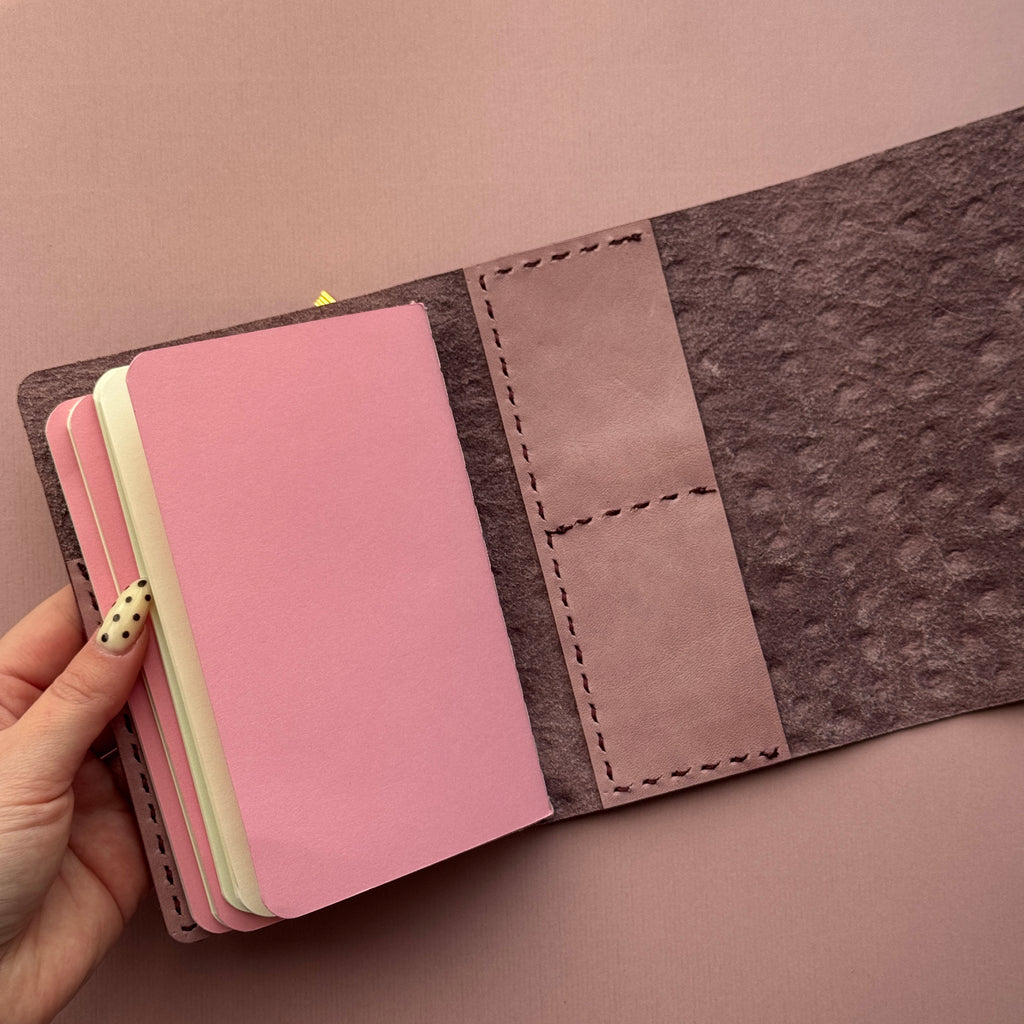 Intoxicating Pufferfish Leather Journal | Trifold A6 Size