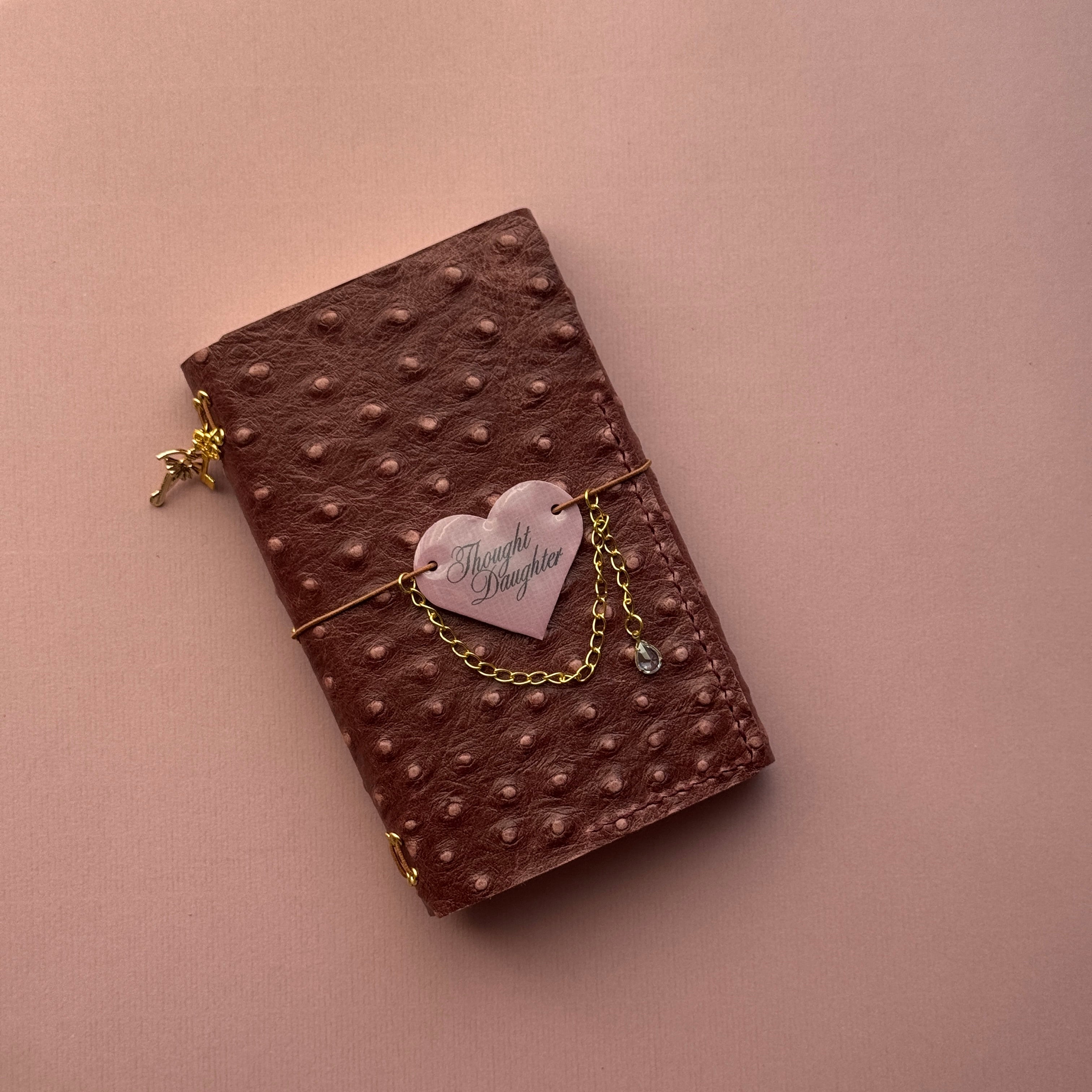 Thought Daughter Pufferfish Leather Journal | Trifold A6 Size