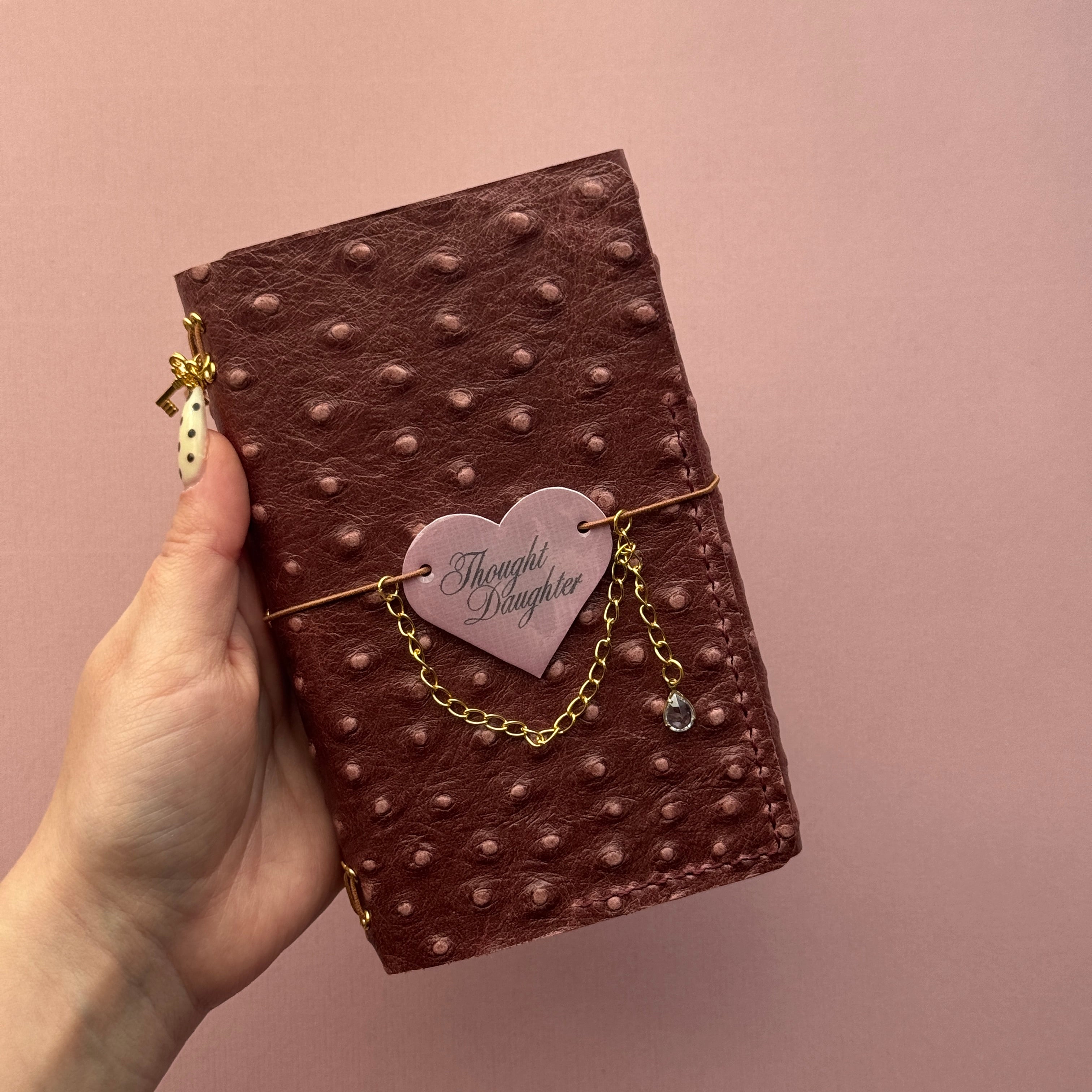 Thought Daughter Pufferfish Leather Journal | Trifold A6 Size