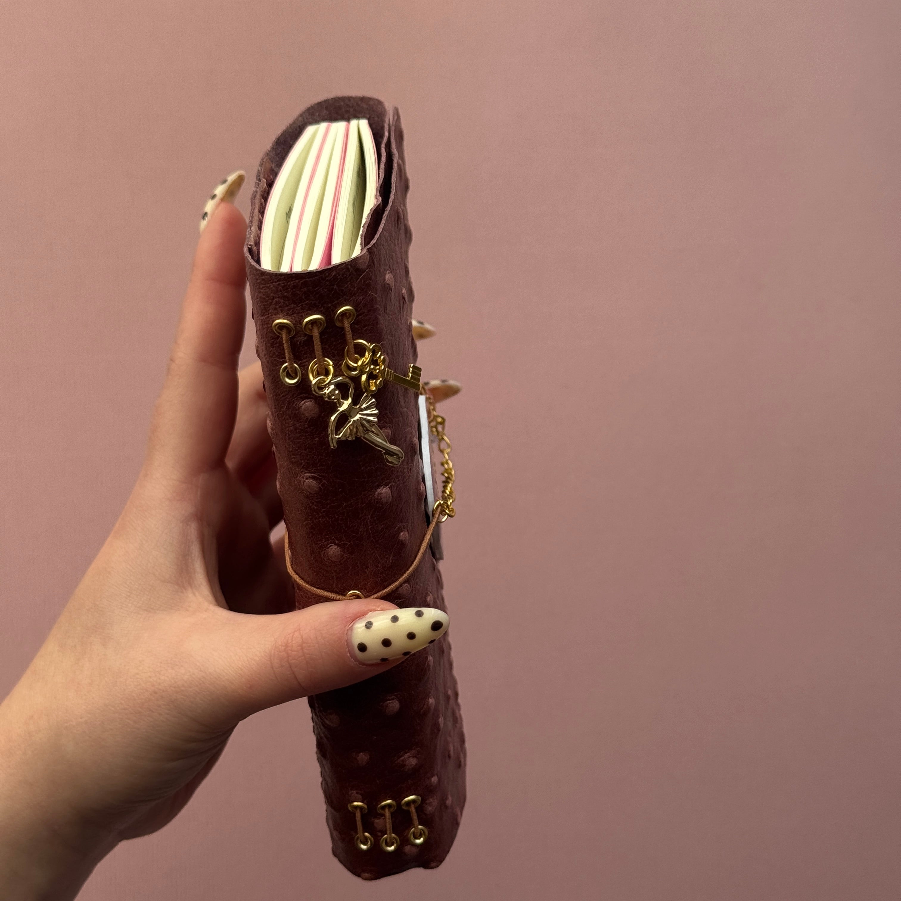 Thought Daughter Pufferfish Leather Journal | Trifold A6 Size