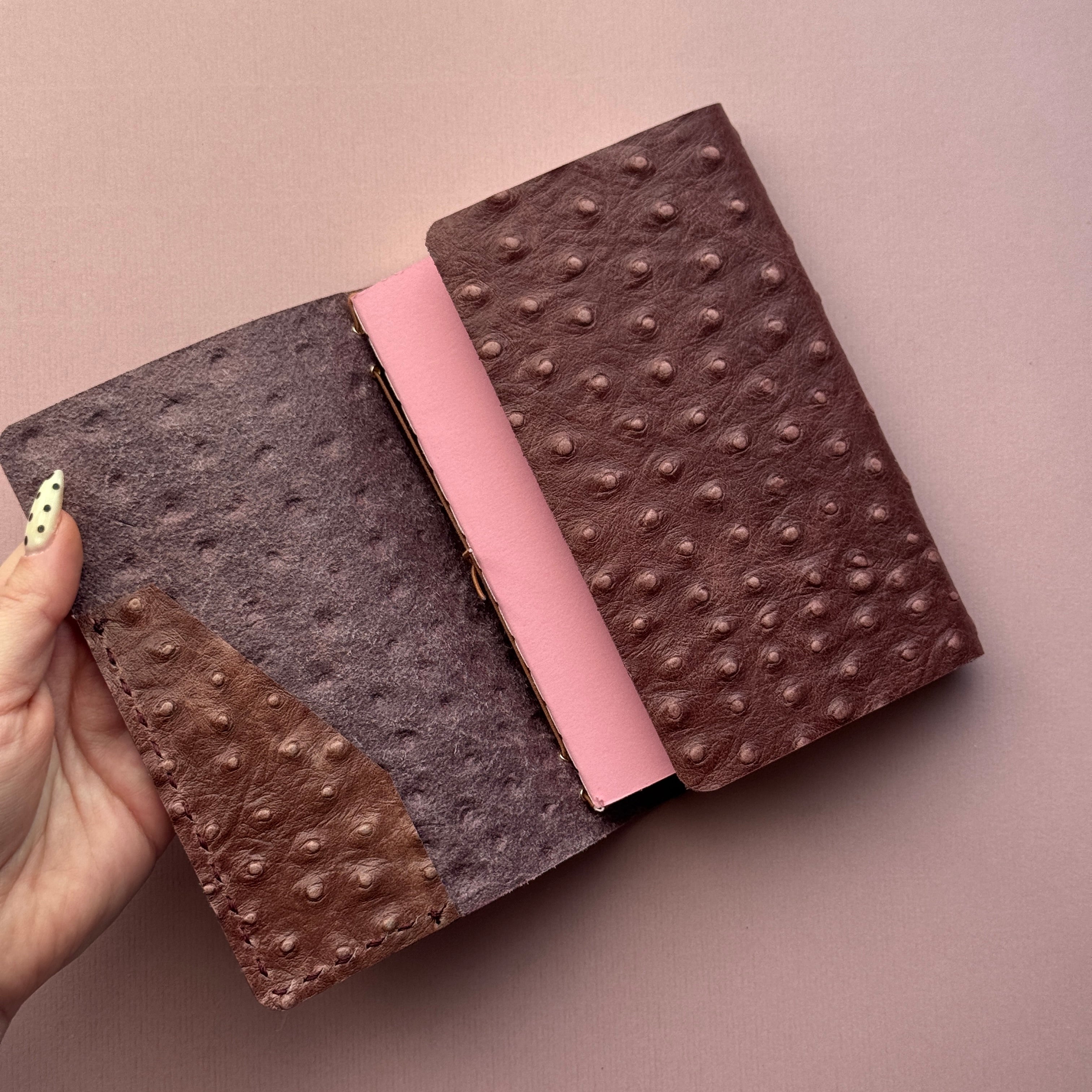 Thought Daughter Pufferfish Leather Journal | Trifold A6 Size