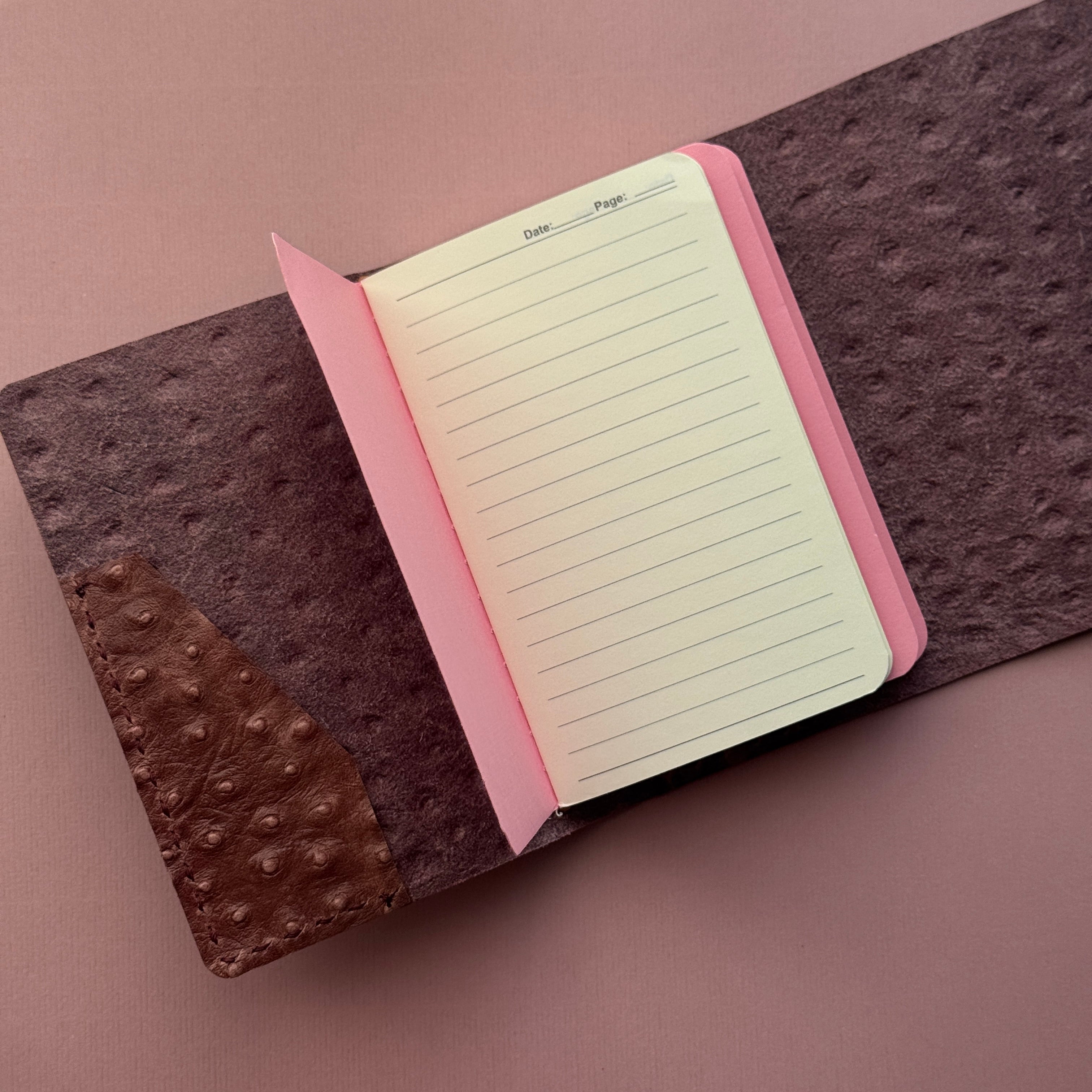 Thought Daughter Pufferfish Leather Journal | Trifold A6 Size