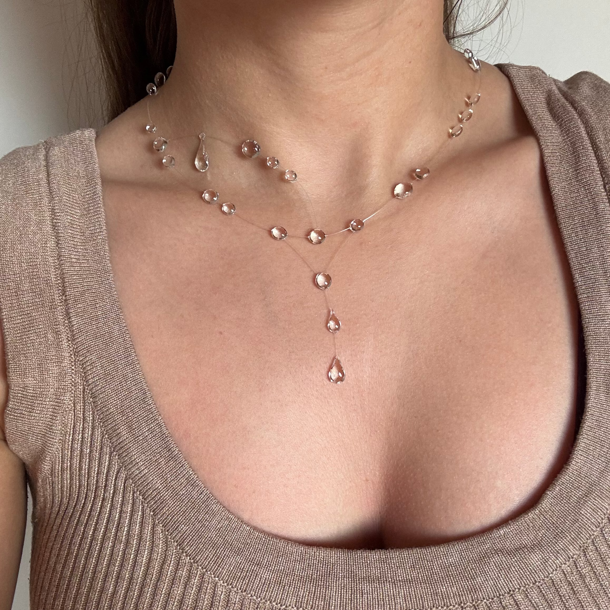 Constructed Drop Necklace