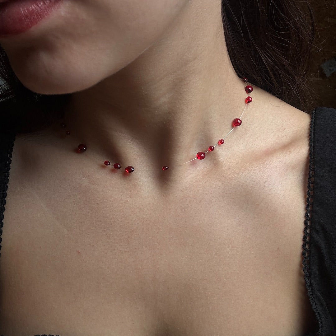 Minimal Blood Necklace