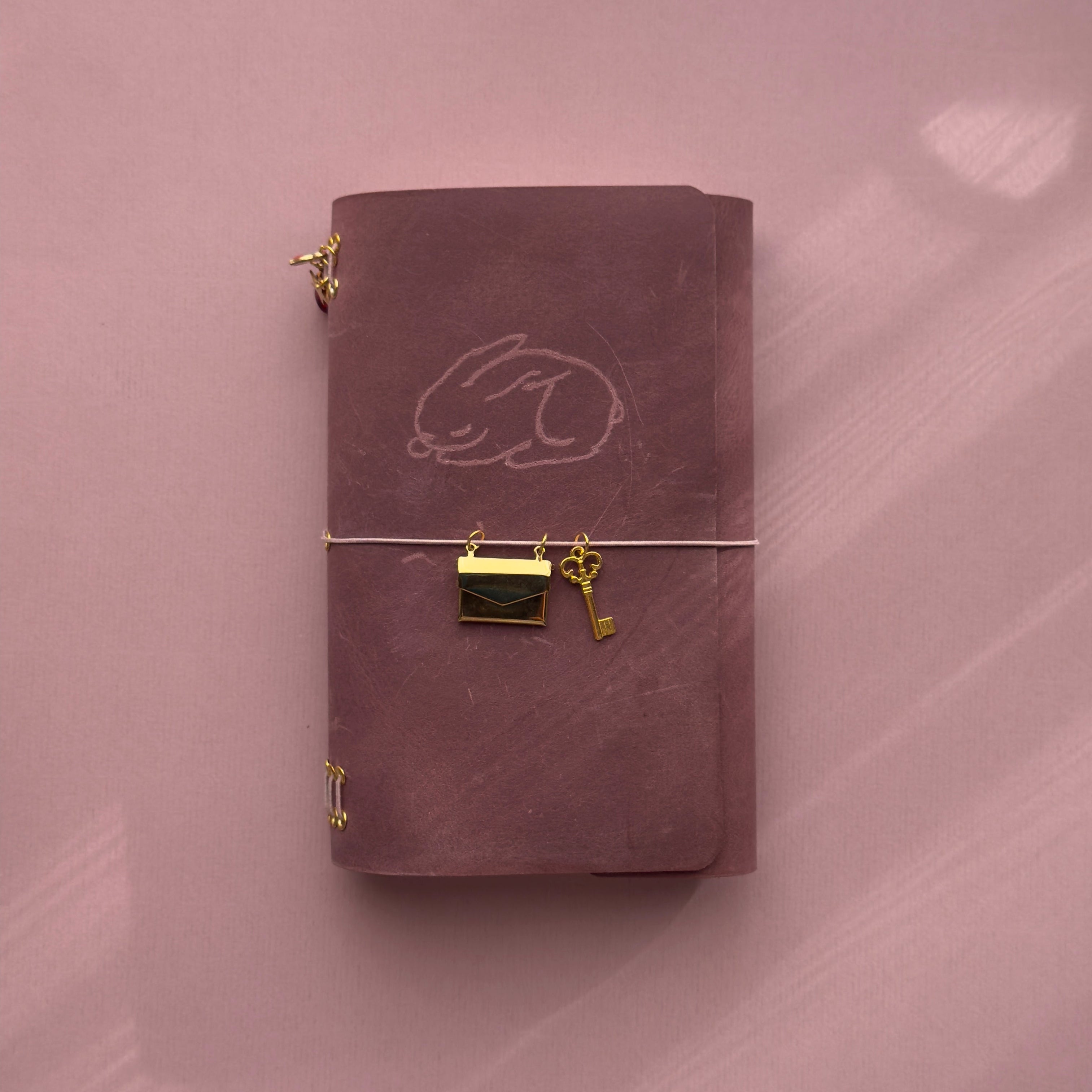 Whimsy bunny Journal | Trifold Pocket Size