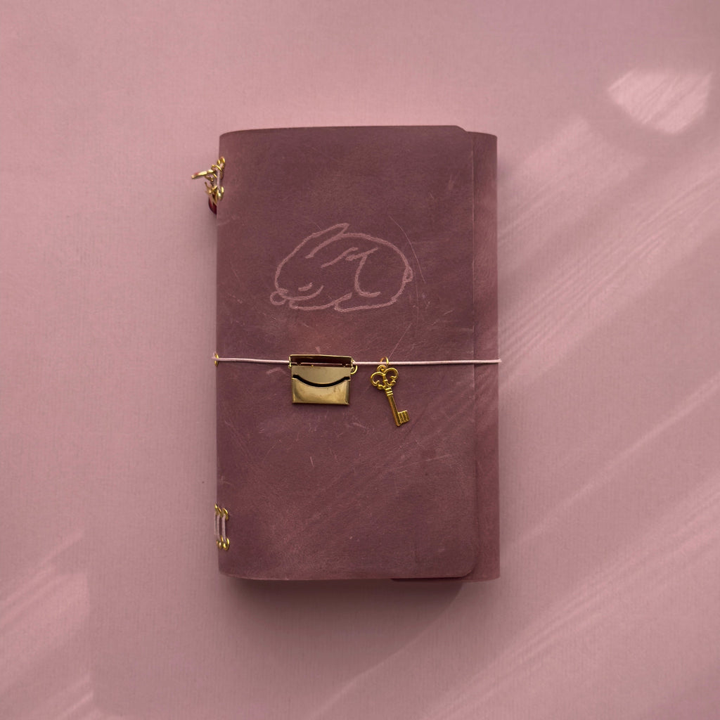 Whimsy bunny Journal | Trifold Pocket Size