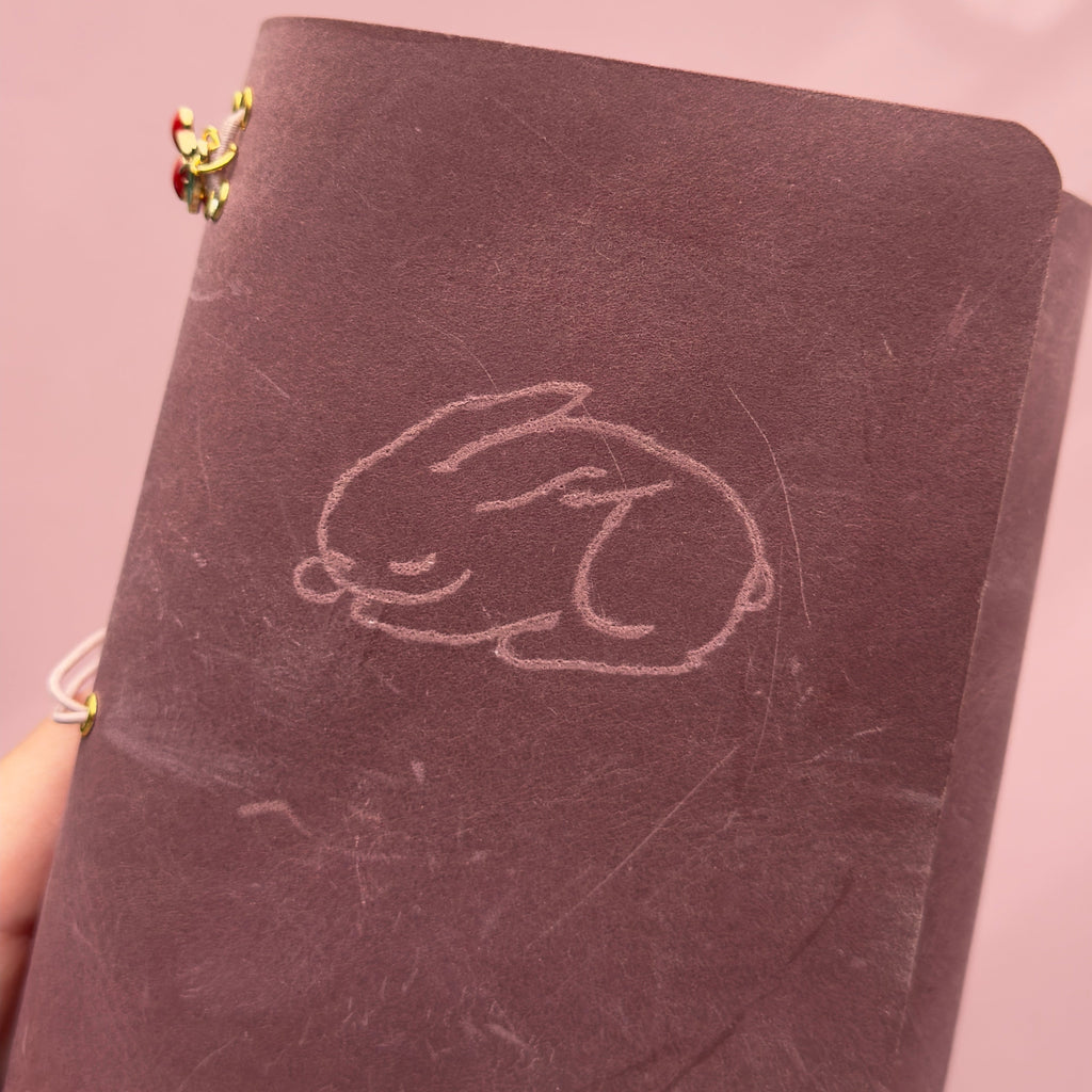 Whimsy bunny Journal | Trifold Pocket Size