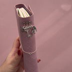 Fragile Light Pink Journal | Trifold Pocket Size