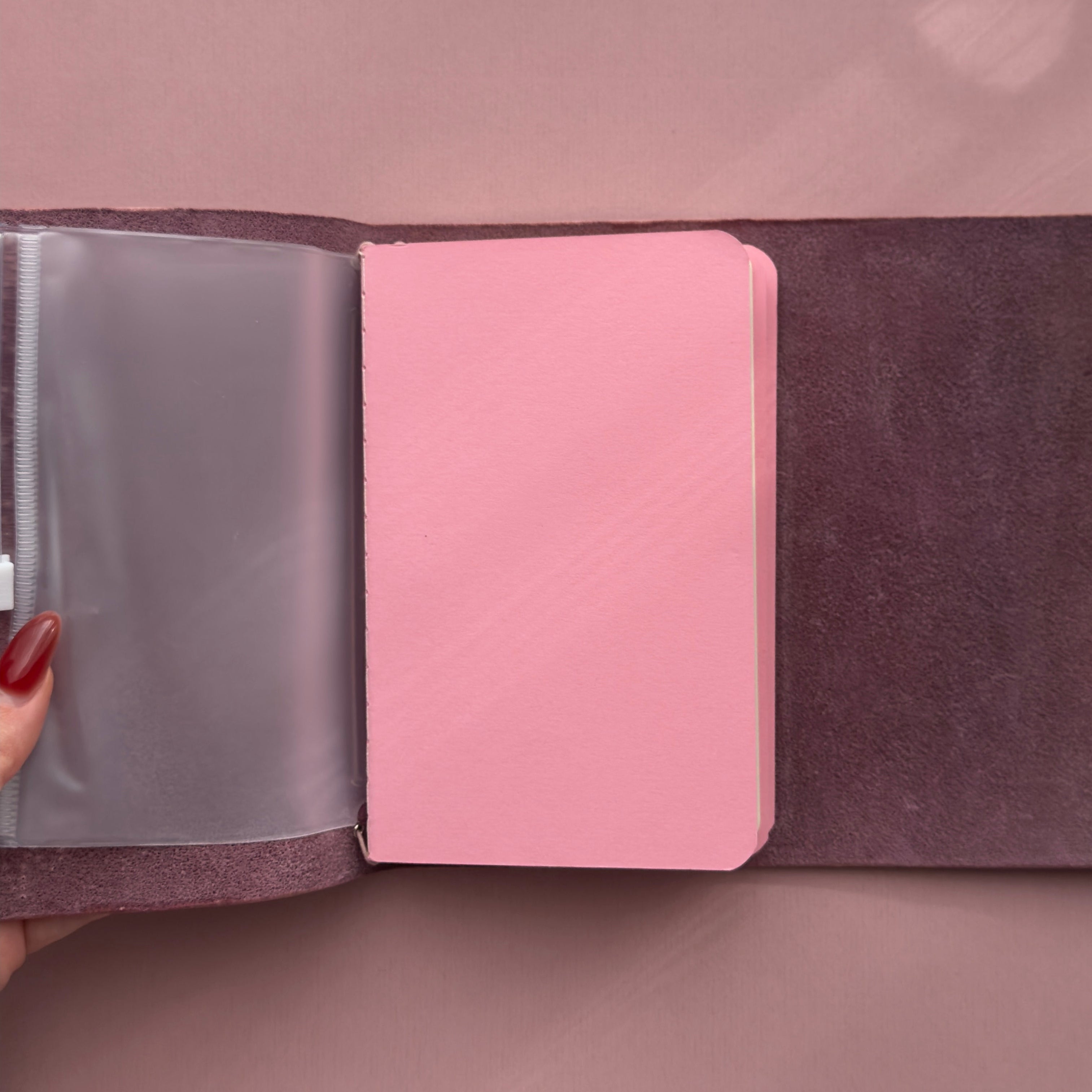 Fragile Light Pink Journal | Trifold Pocket Size