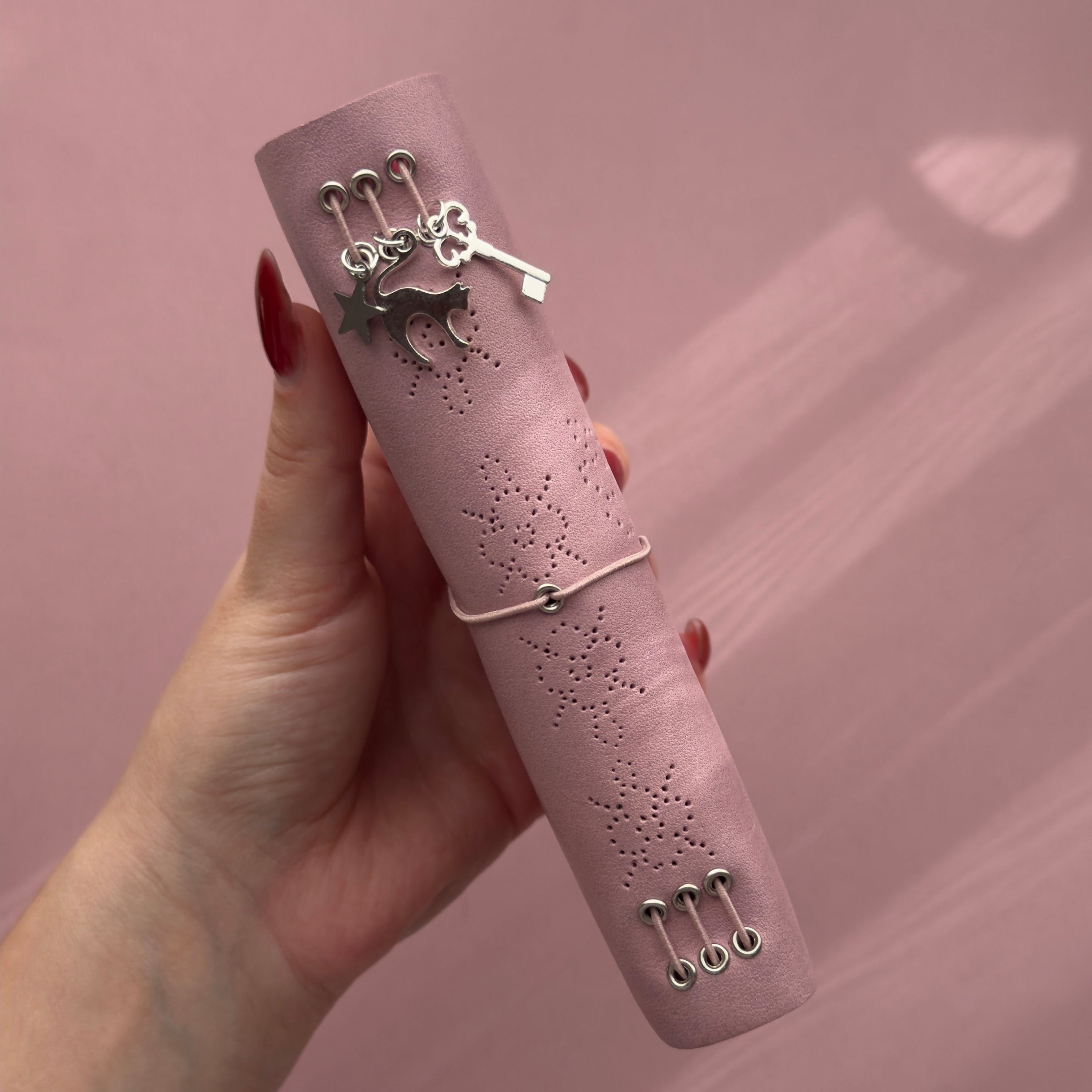 Fragile Light Pink Journal | Trifold Pocket Size