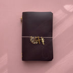 Diva Dark Purple Journal | Trifold Pocket Size