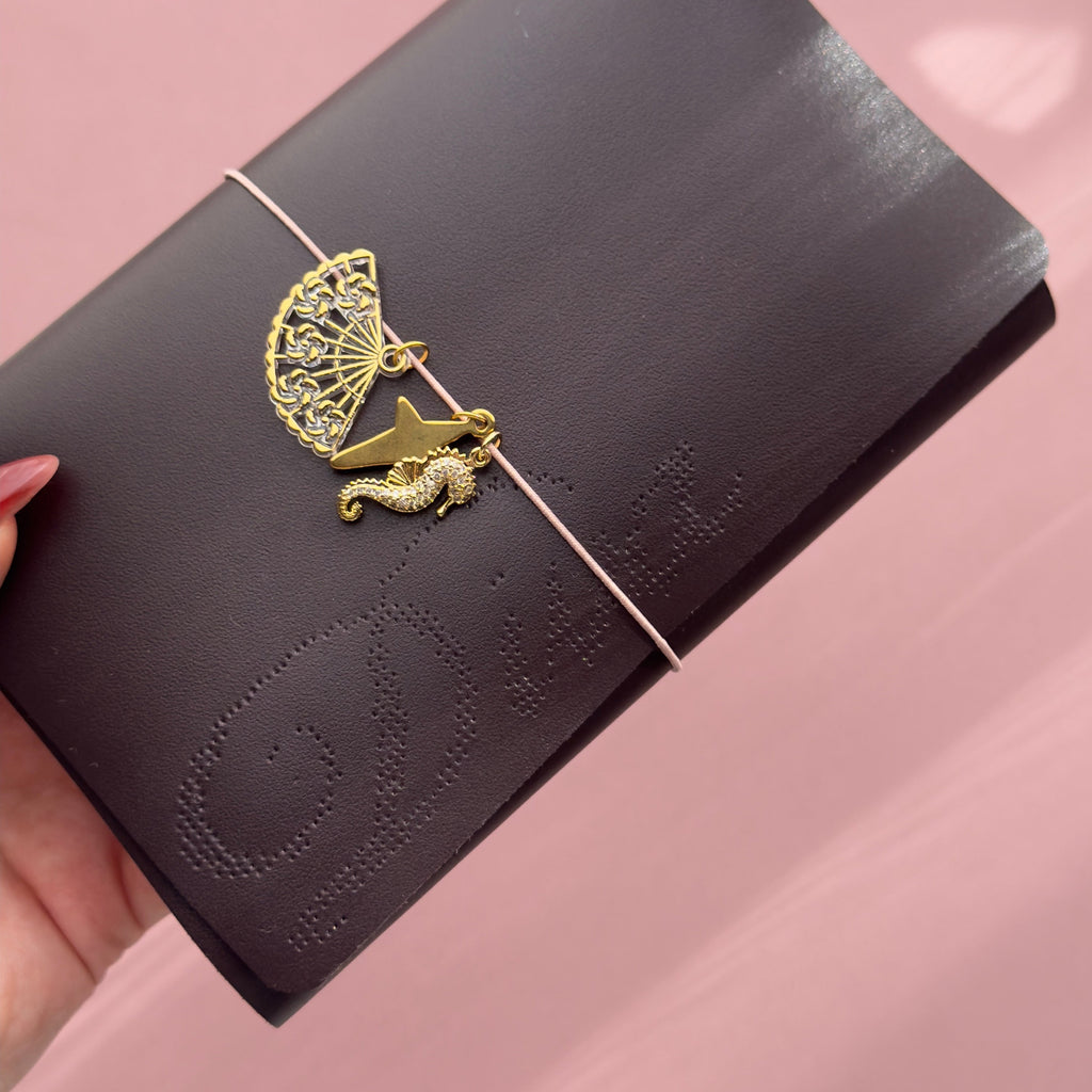 Diva Dark Purple Journal | Trifold Pocket Size