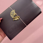 Diva Dark Purple Journal | Trifold Pocket Size