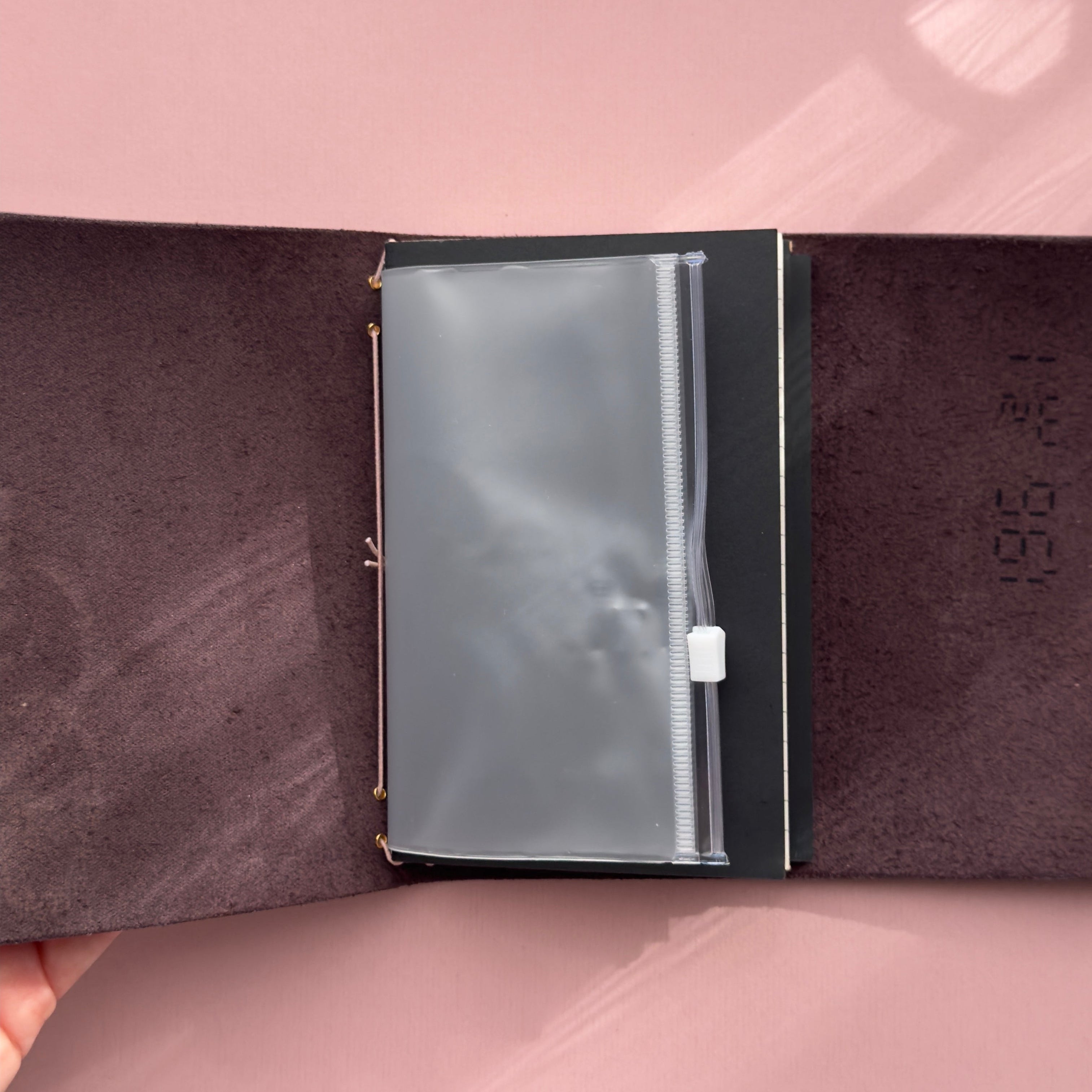 Diva Dark Purple Journal | Trifold Pocket Size