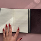 Diva Dark Purple Journal | Trifold Pocket Size
