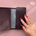 Diva Dark Purple Journal | Trifold Pocket Size