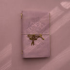 Rosey Light Pink Journal | Bifold Pocket Size