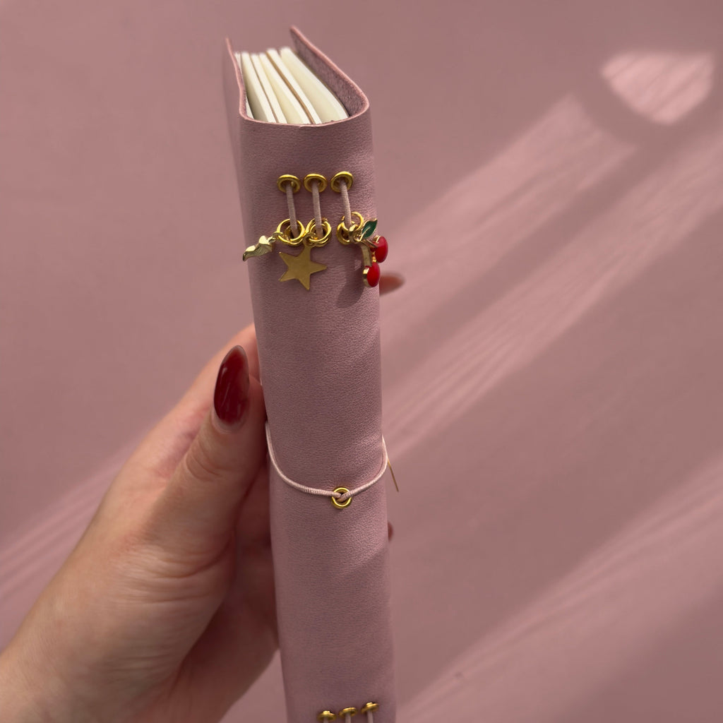 Rosey Light Pink Journal | Bifold Pocket Size